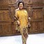 Kebaya Modern Warna Kuning Emas